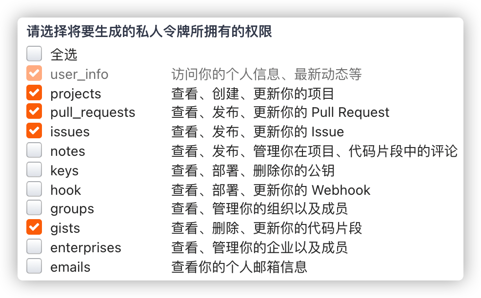 Gitee Api Token
